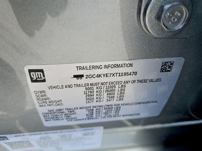 Продажа на аукционе авто 2026 Chevrolet Silverado, vin: 2GC4KYE7XT1195470, номер лота: 68831976