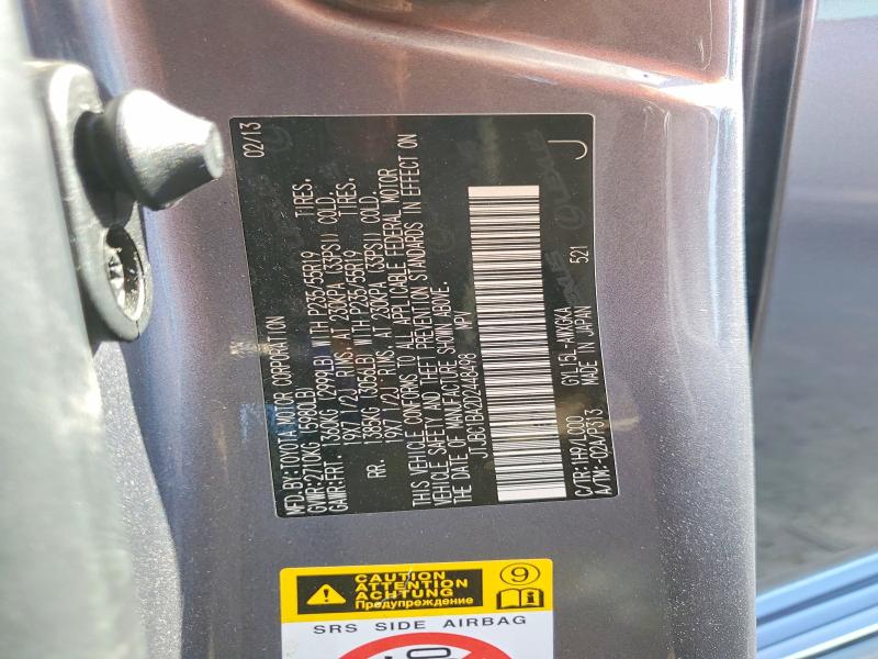 70176786 :رقم المزاد ، JTJBC1BA2D2448498 vin ، 2013 Lexus Rx مزاد بيع
