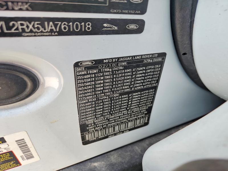 Продажа на аукционе авто 2018 Land Rover Range Rover Velar, vin: SALYL2RX5JA761018, номер лота: 67484776