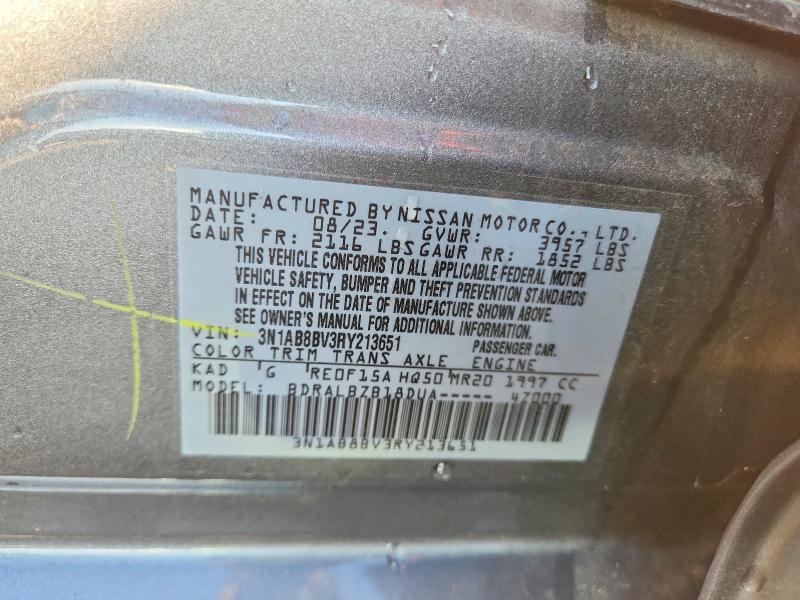 Продажа на аукционе авто 2024 Nissan Sentra, vin: 3N1AB8BV3RY213651, номер лота: 70495886