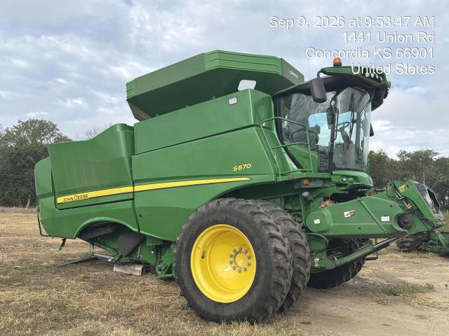 70315826 :رقم المزاد ، 1H0S670SCH0795211 vin ، 2017 John Deer Industrial Equipment مزاد بيع