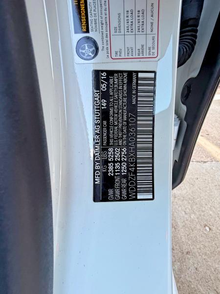 Aukcja sprzedaży 2017 Mercedes-benz E, vin: WDDZF4KBXHA036107, numer aukcji: 68264596