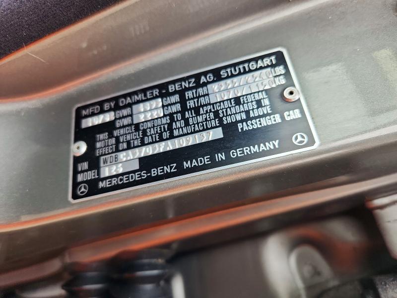 Aukcja sprzedaży 1985 Mercedes-benz 500, vin: WDBCA37D3FA109137, numer aukcji: 69912526
