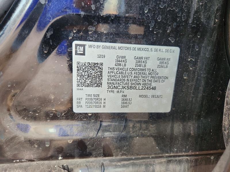Продажа на аукционе авто 2020 Chevrolet Trax, vin: 3GNCJKSB0LL224548, номер лота: 70004106