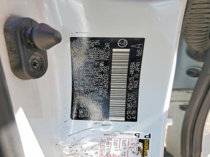 Aukcja sprzedaży 2022 Lexus Ux 250h, vin: JTHX9JBH2N2061955, numer aukcji: 67140826
