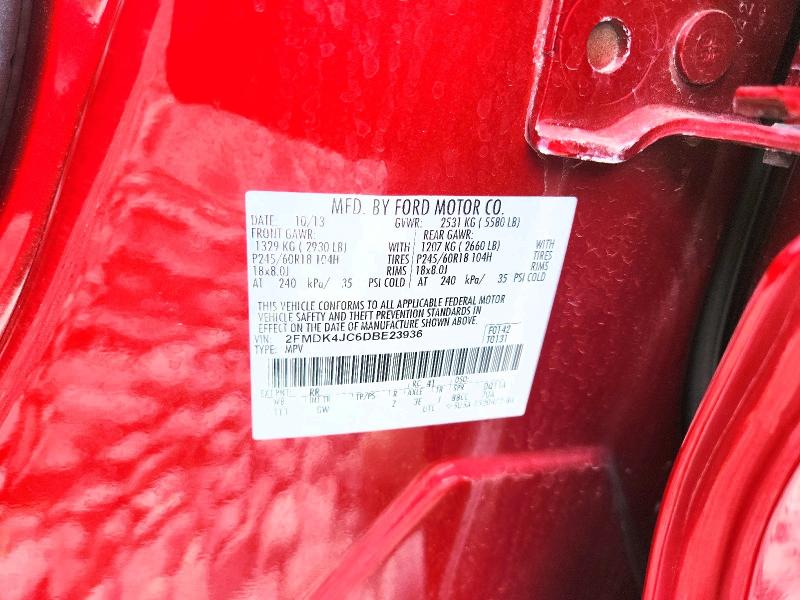 Продаж на аукціоні авто 2013 Ford Edge, vin: 2FMDK4JC6DBE23936, номер лоту: 68368976
