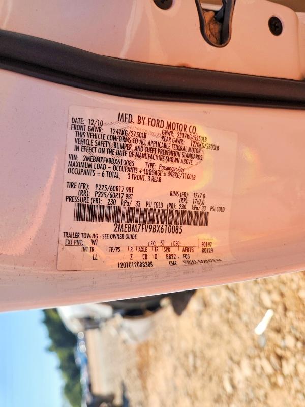 Aukcja sprzedaży 2011 Mercury Grand Marquis, vin: 2MEBM7FV9BX610085, numer aukcji: 67895726