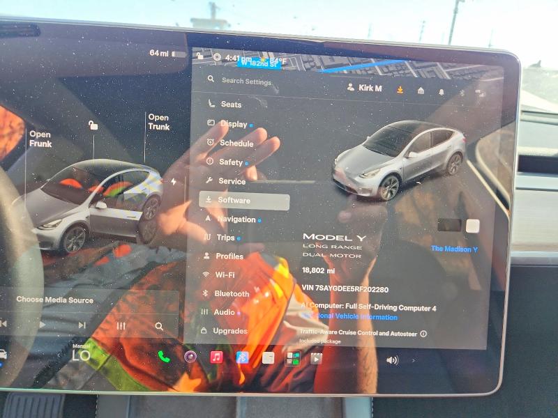 Aukcja sprzedaży 2024 Tesla Model Y, vin: 7SAYGDEE5RF202280, numer aukcji: 63897096