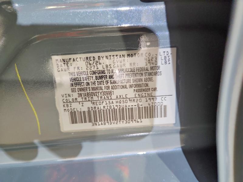 Продажа на аукционе авто 2026 Nissan Sentra, vin: 3N1AB9DV2TY309961, номер лота: 68512646