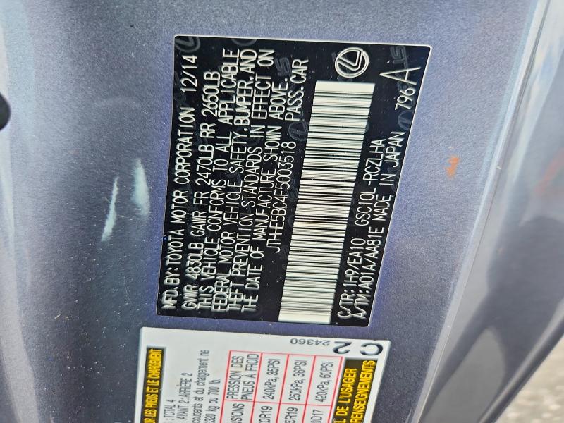 Продаж на аукціоні авто 2015 Lexus Rc, vin: JTHHE5BC4F5003518, номер лоту: 67310446