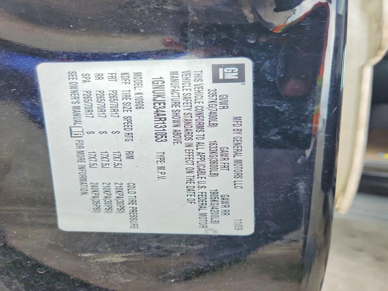 67789396 :رقم المزاد ، 1GNUKJE34AR131053 vin ، 2010 Chevrolet Suburban مزاد بيع