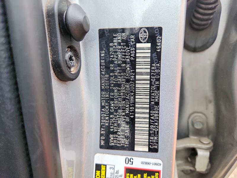 Aukcja sprzedaży 2018 Toyota Camry, vin: 4T1B11HK4JU071421, numer aukcji: 67713116