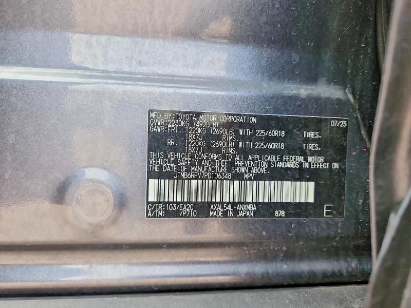 Aukcja sprzedaży 2023 Toyota Rav4, vin: JTMB6RFV7PD106348, numer aukcji: 64634476