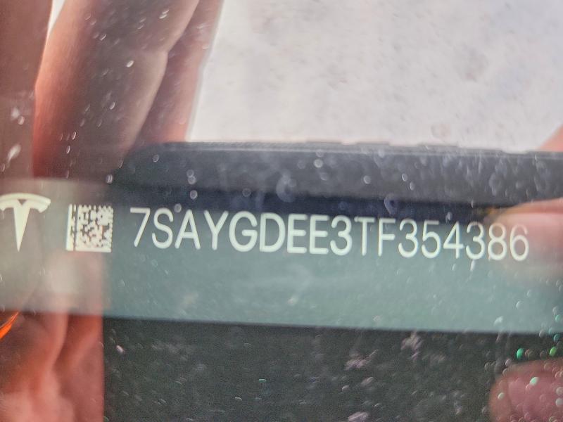 69439636 :رقم المزاد ، 7SAYGDEE3TF354386 vin ، 2026 Tesla Model  Y مزاد بيع