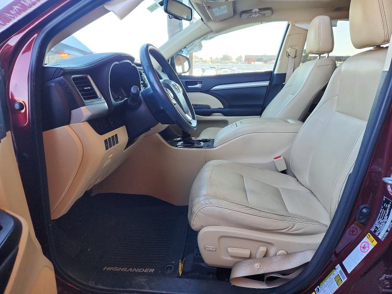 2016 Toyota Highlander მანქანა იყიდება აუქციონზე, vin: 5TDJKRFHXGS327447, აუქციონის ნომერი: 69618506