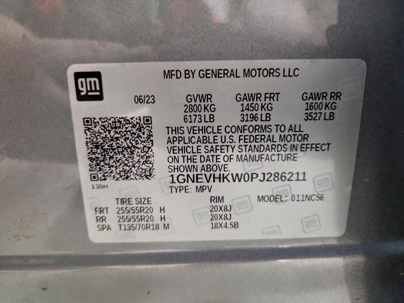 2023 Chevrolet Traverse მანქანა იყიდება აუქციონზე, vin: 1GNEVHKW0PJ286211, აუქციონის ნომერი: 68490036