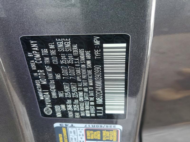 2021 Hyundai Tucson მანქანა იყიდება აუქციონზე, vin: KM8J2CA4XMU390990, აუქციონის ნომერი: 70144686