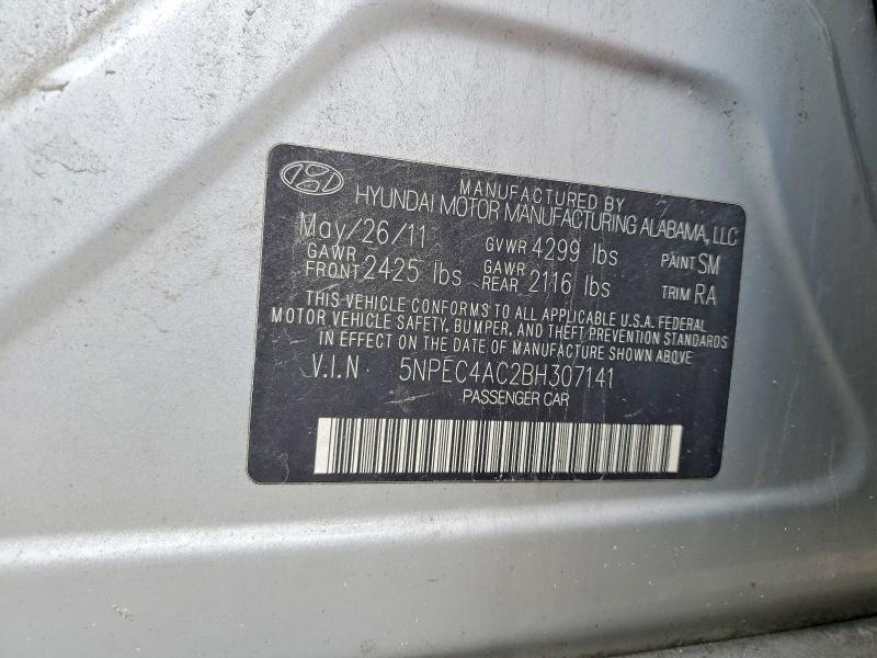 Продажа на аукционе авто 2011 Hyundai Sonata, vin: 5NPEC4AC2BH307141, номер лота: 68770376