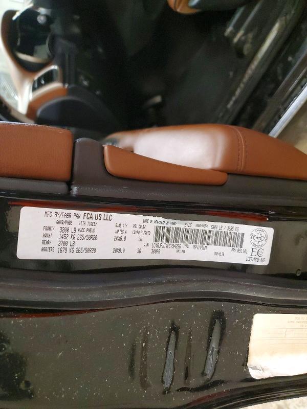 69366616 :رقم المزاد ، 1C4RJFJT4FC794296 vin ، 2015 Jeep Grand Cherokee مزاد بيع