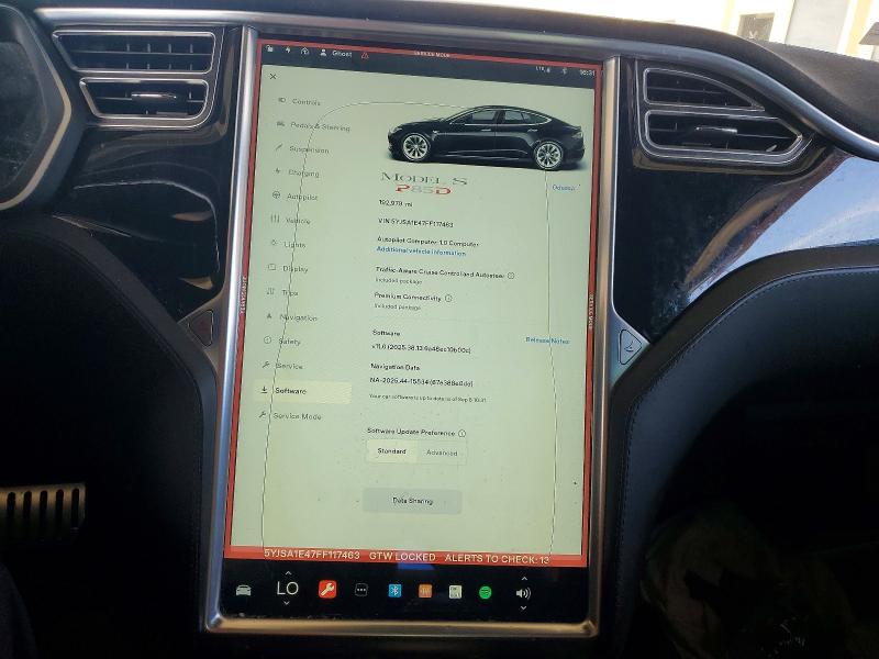 Продажа на аукционе авто 2015 Tesla Model S, vin: 5YJSA1E47FF117463, номер лота: 67867336