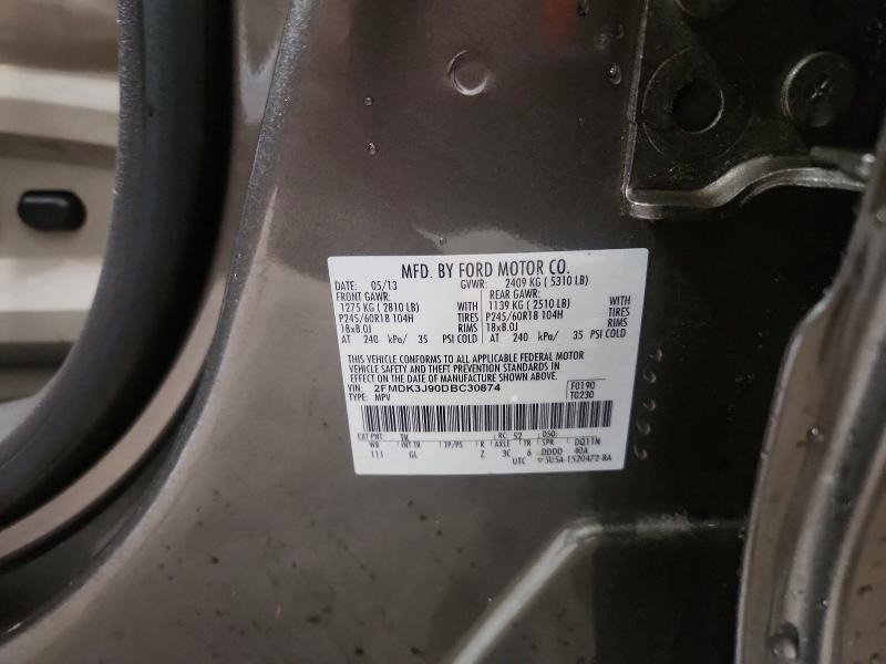 2013 Ford Edge მანქანა იყიდება აუქციონზე, vin: 2FMDK3J90DBC30874, აუქციონის ნომერი: 67652646