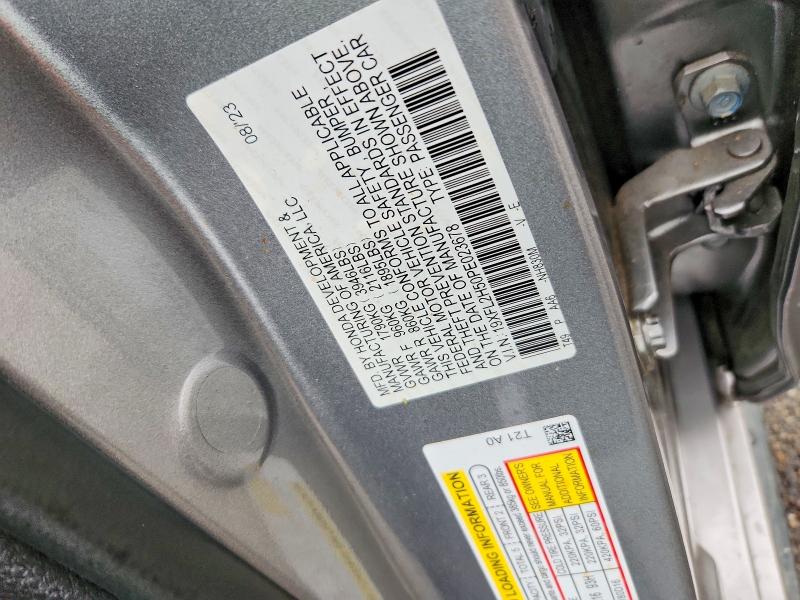 69953716 :رقم المزاد ، 19XFL2H50PE023678 vin ، 2023 Honda Civic مزاد بيع