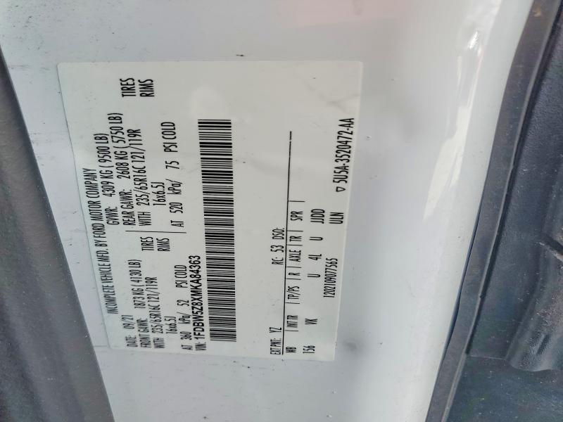 Aukcja sprzedaży 2021 Ford Transit, vin: 1FDBW5Z8XMKA84363, numer aukcji: 70108516