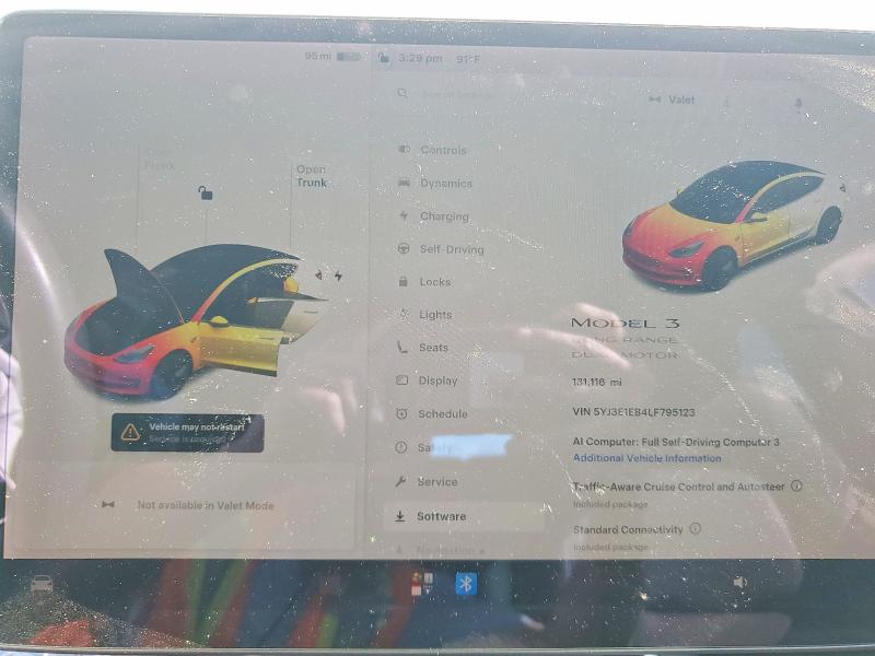 Продаж на аукціоні авто 2020 Tesla Model 3, vin: 5YJ3E1EB4LF795123, номер лоту: 67694826