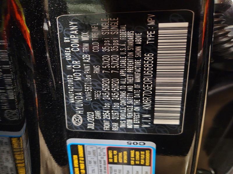 68000526 :رقم المزاد ، KM8R7DGE0RU668586 vin ، 2024 Hyundai Palisade مزاد بيع