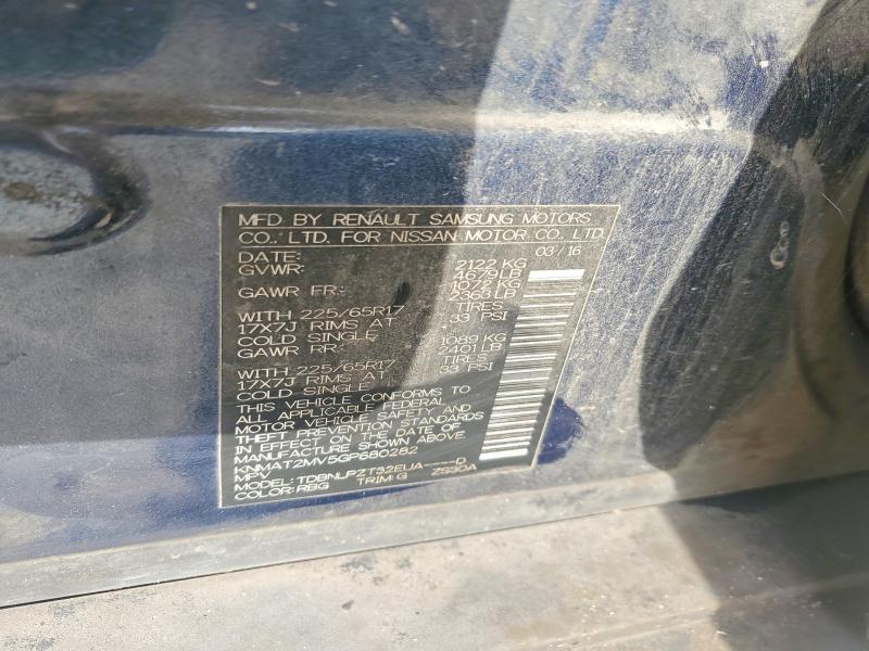 Aukcja sprzedaży 2016 Nissan Rogue, vin: KNMAT2MV5GP680282, numer aukcji: 68297086