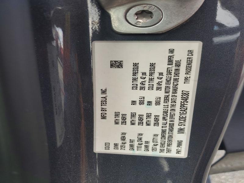 Продажа на аукционе авто 2023 Tesla Model 3, vin: 5YJ3E1EA2PF548387, номер лота: 68046706