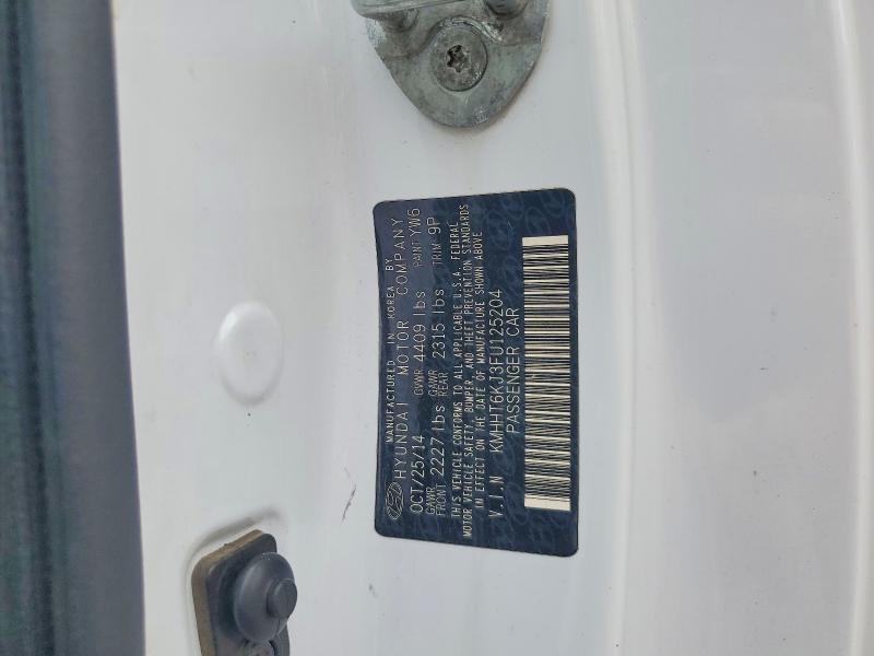 2015 Hyundai Genesis Coupe მანქანა იყიდება აუქციონზე, vin: KMHHT6KJ3FU125204, აუქციონის ნომერი: 70016116