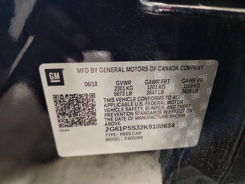 2019 Cadillac Xts მანქანა იყიდება აუქციონზე, vin: 2G61P5S32K9100634, აუქციონის ნომერი: 69603306