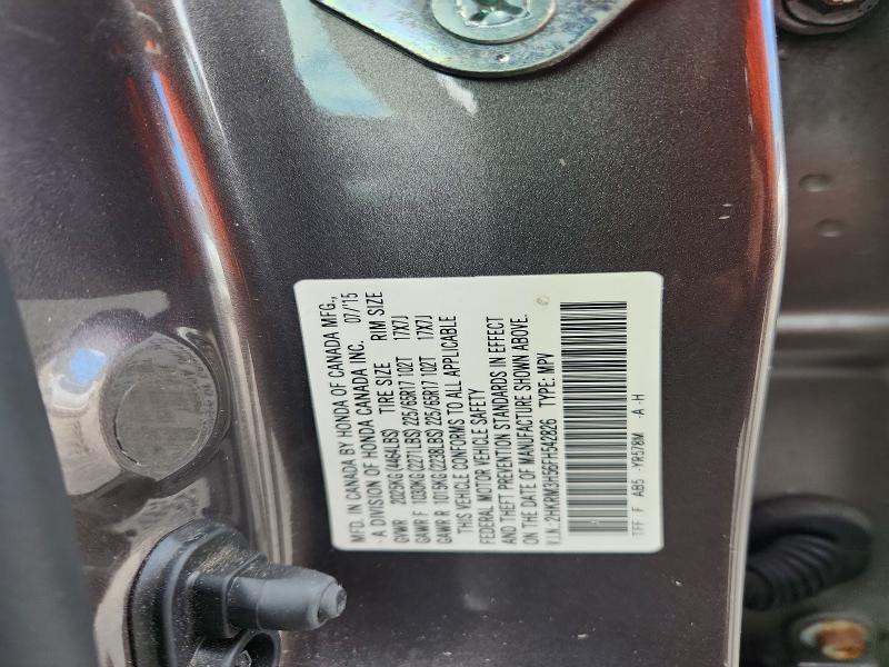 Aukcja sprzedaży 2015 Honda Cr-v, vin: 2HKRM3H56FH542826, numer aukcji: 70077626