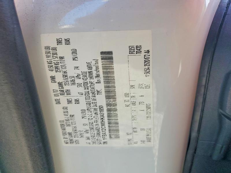 Auction sale of the 2017 Ford Transit, vin: 1FBAX2CM0HKA61850, lot number: 69863246