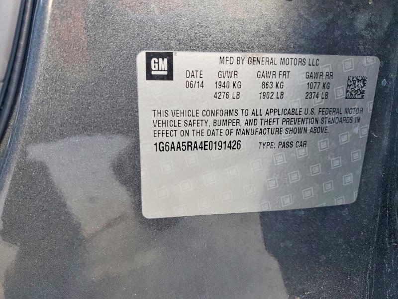 Aukcja sprzedaży 2014 Cadillac Ats, vin: 1G6AA5RA4E0191426, numer aukcji: 69635356
