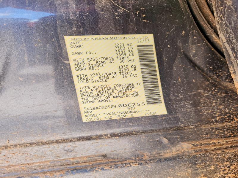 Aukcja sprzedaży 2014 Nissan Armada, vin: 5N1BA0ND5EN606255, numer aukcji: 68354386