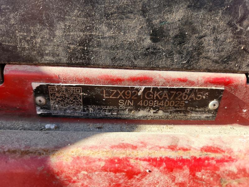 Auction sale of the 2021 Exmark Mower, vin: 409840025, lot number: 70769356