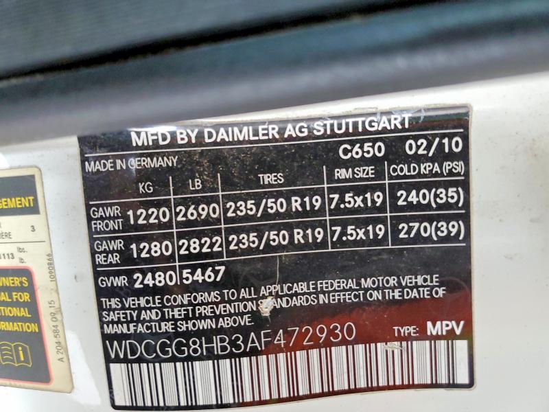 Продаж на аукціоні авто 2010 Mercedes-benz Glk, vin: WDCGG8HB3AF472930, номер лоту: 69527636