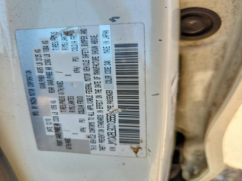Aukcja sprzedaży 2012 Mazda 5, vin: JM1CW2BL9C0106563, numer aukcji: 68145276