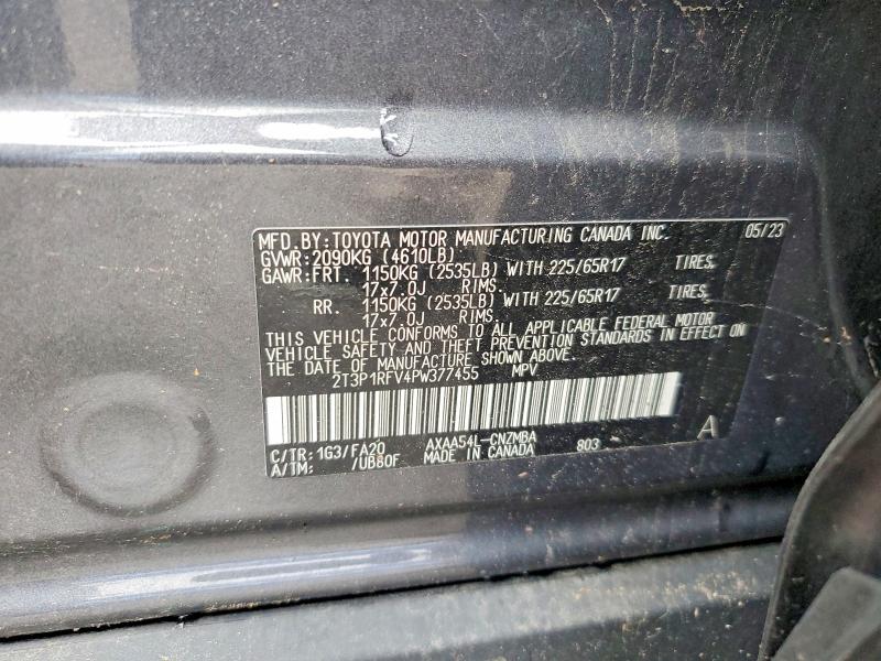 Продаж на аукціоні авто 2023 Toyota Rav4, vin: 2T3P1RFV4PW377455, номер лоту: 67165326