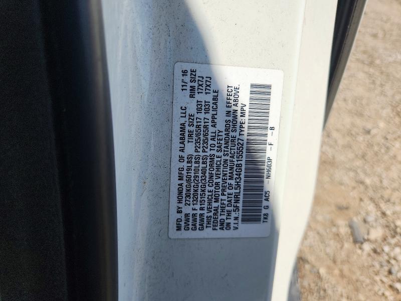 Auction sale of the 2016 Honda Odyssey, vin: 5FNRL5H34GB155527, lot number: 67485716