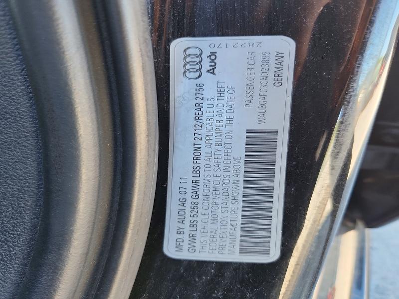Продажа на аукционе авто 2012 Audi A6, vin: WAUBGAFC3CN023899, номер лота: 69183056