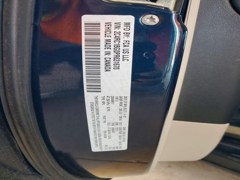 67727146 :رقم المزاد ، 2C4RC1BG0PR631670 vin ، 2023 Chrysler Pacifica مزاد بيع