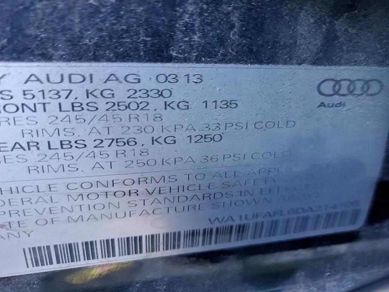 Продажа на аукционе авто 2013 Audi A4 Allroad, vin: WA1UFAFL6DA214105, номер лота: 68808806