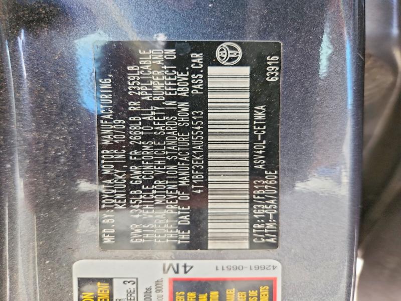 Продажа на аукционе авто 2010 Toyota Camry, vin: 4T1BF3EK1AU554513, номер лота: 70627936