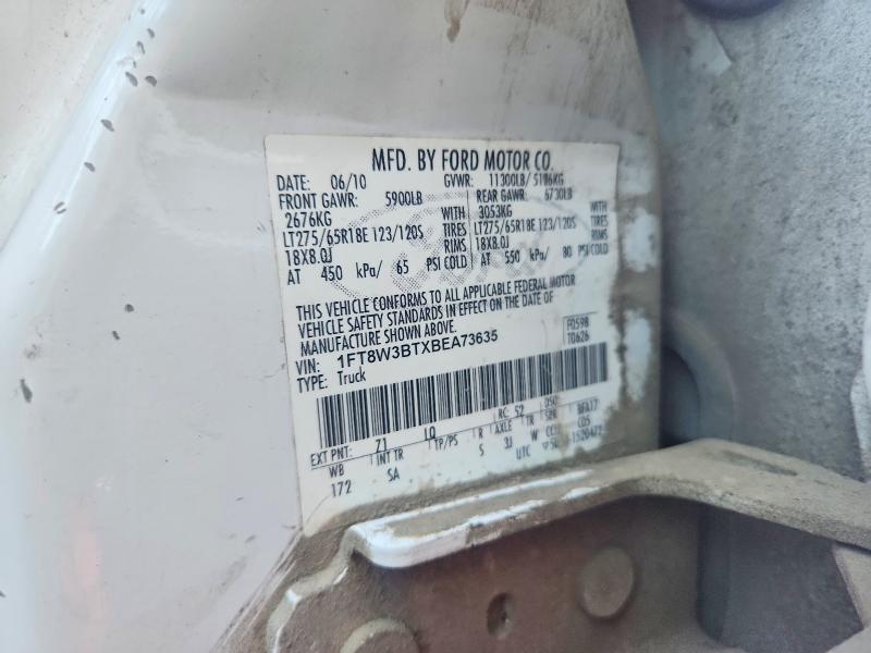 Продаж на аукціоні авто 2011 Ford F350, vin: 1FT8W3BTXBEA73635, номер лоту: 66557646