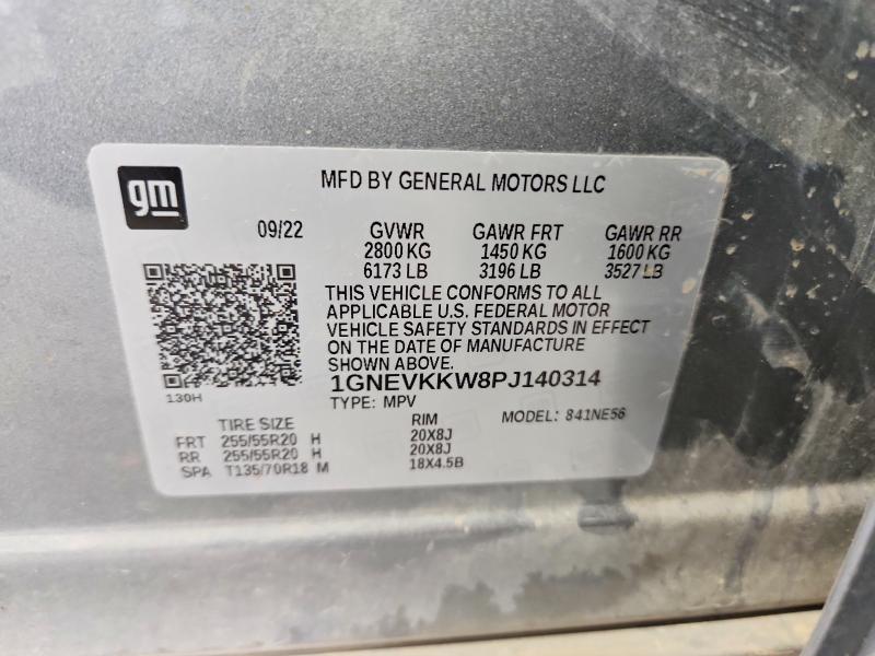 Aukcja sprzedaży 2023 Chevrolet Traverse, vin: 1GNEVKKW8PJ140314, numer aukcji: 67871306