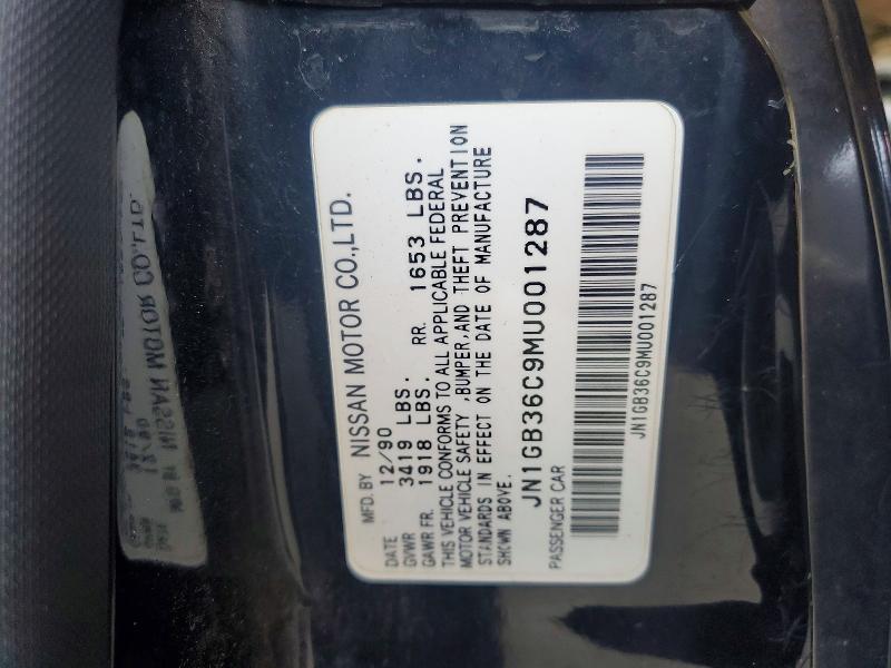 67561826 :رقم المزاد ، JN1GB36C9MU001287 vin ، 1991 Nissan Nx مزاد بيع