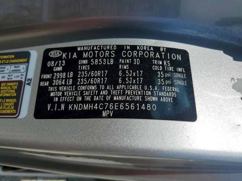 Aukcja sprzedaży 2014 Kia Sedona, vin: KNDMH4C76E6561480, numer aukcji: 67437536
